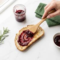 Mini spatule en bambou premium 13,5 cm, petite spatule en bois pour condiments et épices, pelle pour enfants, mini spatule