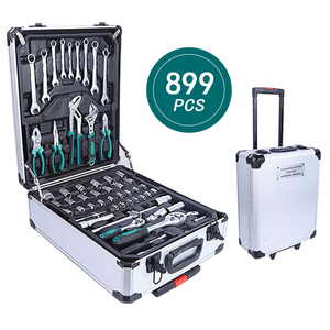 Set di Attrezzi Manuali OEM da 899 Pezzi, <span class=keywords><strong>Kit</strong></span> di Riparazione Auto, Cassetta degli Attrezzi Meccanici, Set di Chiavi a Bussola in Acciaio, Cricchetti e <span class=keywords><strong>Cacciaviti</strong></span> per Casa - Product Image 1