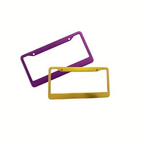Manufacturer Custom Wholesale Blank Sublimation Design logo Metal Stainless Steel Car <b>License</b> Plate <b>Frames</b> - Product Image 1