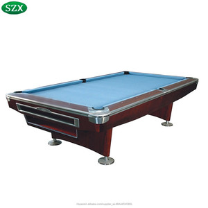 Mesa de billar de <span class=keywords><strong>pizarra</strong></span> de madera maciza, Mesa de billar de alta calidad a la venta-SZX - Product Image 1