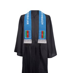 Nouveau produit : Écharpes personnalisées avec drapeau du club de supporters et de fans, caractéristiques de l'Azerbaïdjan - Product Image 1