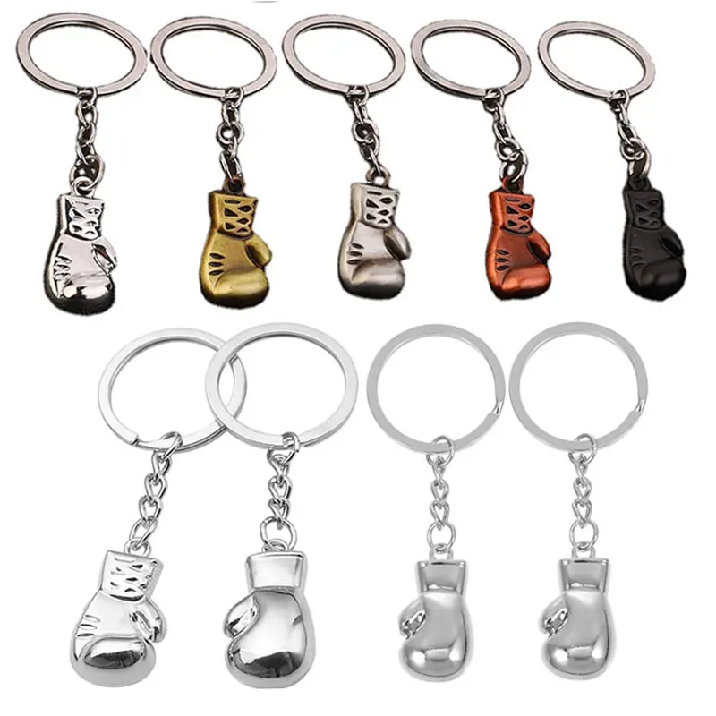 Đấm bốc Keychain Mini đấm bốc găng tay móc khóa 3D vòng chìa khóa treo mặt dây túi quyến rũ cho thể thao bên ủng hộ Đội vài món quà
