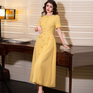 Low Price Yellow Tweed Dress Hydrochromic Fabric Changes Color | Alibaba.com