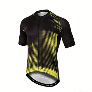 Maillot de cyclisme unisexe personnalisable à manches courtes, respirant, avec fermeture éclair intégrale, idéal pour l'été et les clubs – Vente en gros - Product Image 1