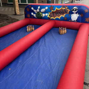 Jeux de <span class=keywords><strong>bowling</strong></span> gonflables géants pour enfants de 8x3m, jeux sportifs gonflables d'extérieur pour les événements des enfants - Product Image 6