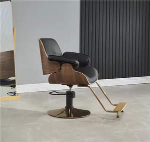 Moderne Stijl Houten Geïmporteerde Draaibare Goedkope Zwarte Kappersstoel Voor Slaapkamers En Salons - Product Image 5