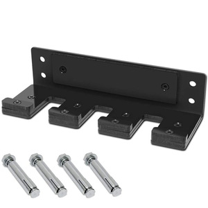 Estante de almacenamiento montado en una sola pared VIGFIT para levantamiento de pesas y levantamiento de pesas, colgador de pesas para gimnasio, accesorio para equipo de <span class=keywords><strong>Fitness</strong></span> - Product Image 6