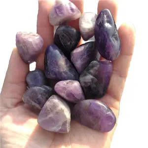 Vente en gros de pierres naturelles, Quartz violet, améthyste, pierres tombées, cristal de guérison, gravier