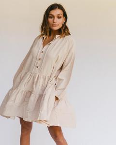 Vacances Décontracté surdimensionné femme <span class=keywords><strong>robe</strong></span> Printemps Blouse Dentelle Cordes Haut Bas À Volants <span class=keywords><strong>Robe</strong></span> <span class=keywords><strong>En</strong></span> <span class=keywords><strong>Lin</strong></span> - Product Image 5