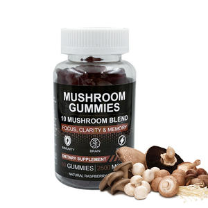Fabricant de Gummies aux Champignons Certifiés GMP, Marque Privée Personnalisée, Formule 10 Champignons, Vente en Gros, Faible MOQ, Complément pour le Bien-être Cérébral - Product Image 1