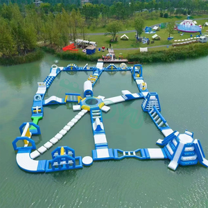 Aoyu Inflatable Aqua thiết bị công viên chướng ngại vật khóa học thể thao dưới nước trampolines trò chơi nổi đảo Đảng nền tảng cho người lớn - Product Image 1
