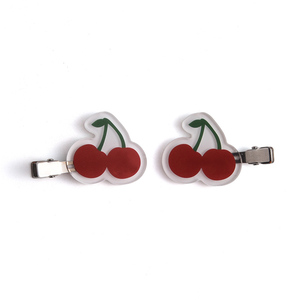 Exquisite Cute Fashion <b>Acrylic</b> Cherry Hair Clip Barrettes, Hair Accessories For Girls Wholesale Gift For Metal Craft - Product Image 4