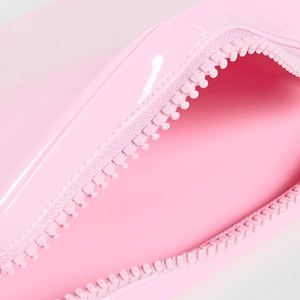 Bolsas de Maquillaje de Vinilo Reutilizables Ecológicas Personalizadas con Logotipo Grabado, Cierre Impermeable, Organizador de Cosméticos Portátil para Viajes - Product Image 3