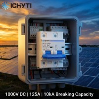 Disjoncteur solaire photovoltaïque bipolaire CHYT DC 1000V 100A 125A pour système de panneaux solaires CE
