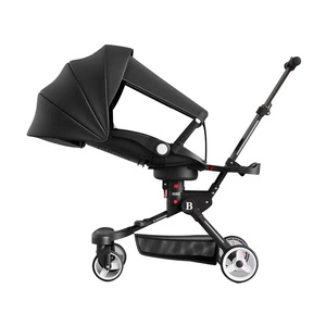 JXB <span class=keywords><strong>2022</strong></span> Date Convertible Réversible Berceau Landau En Alliage D'aluminium Facile Pliant Portable De Luxe Haut Paysage Bébé Chariot pour - Product Image 5