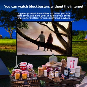Wotou <span class=keywords><strong>M9</strong></span> Xách Tay <span class=keywords><strong>Mini</strong></span> Chiếu Nhà LED Tự Động Tập Trung Android 11 Thông Minh Không Dây Với Được Xây Dựng Trong Pin 250 Lumens 1080P - Product Image 3