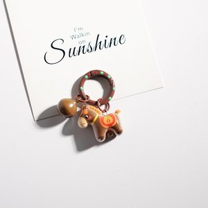 Porte-clés mignon en forme de poney de dessin animé, breloque de sac pour fille, jouet créatif multicolore tendance, cadeau, pendentif pour voiture ou écouteurs - Product Image 5