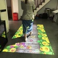 Projecteur de sol interactif à ondulations d'eau dynamiques, adapté à une utilisation dans les parcs en plein air