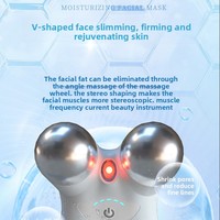 Dispositif de rajeunissement du visage et du cou à micro-courant Masseur domestique ABS transfrontalier Instrument à rouleau électrique pour le raffermissement du visage des lèvres