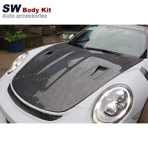 Parte del parachoques delantero de fibra de carbono para <span class=keywords><strong>Porsche</strong></span> <span class=keywords><strong>911</strong></span> 991,1 991,2 parachoques modificado con kit de rendimiento de rejilla - Product Image 5