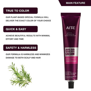 Salon Chuyên Nghiệp Màu tóc tuyệt vời vĩnh viễn Kem nhuộm cho kiểu tóc bạc grey băng giá ashy bạch kim tóc vàng - Product Image 2