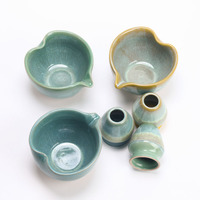 Bol à matcha en céramique japonaise artisanale, bol à matcha et support pour fouet, coffret cadeau de démarrage pour le thé japonais