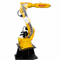 Bras robotique industriel de haute précision à 6 axes, charge utile de 12 kg, pour soudage, manutention, palettisation, préhension et pose, systèmes d'automatisation, moteur