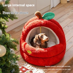 מיטת חורף איכותית מפלנל עמיד בצורת ריבוע, מרווחת, מתאימה לכלבים קטנים וחתולים, ידידותית לסביבה, עמידה, ניתנת לכביסה במכונה, באריזת קרטון, לשימוש פנימי. - Product Image 1