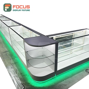 ตู้โชว์บุหรี่แบบกระจกพร้อมกุญแจล็อค ชั้นวางหลายชั้น ปลอดภัย - Product Image 1