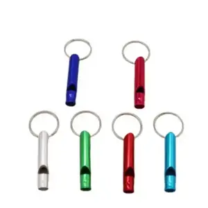 Wsnbwye electric whistling DIY referee whistle Sublimation llaveros metal whistle Key Chain
