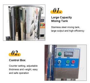 Máquina comercial para hacer hamburguesas vegetarianas de varias formas de alta eficiencia - Product Image 4