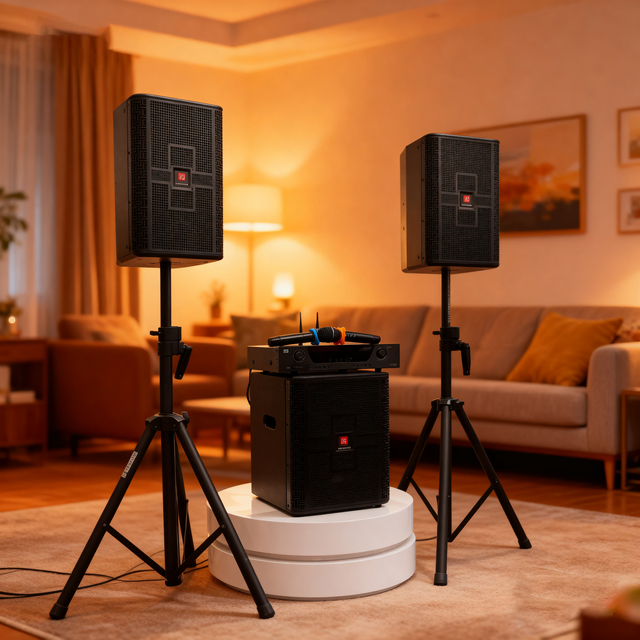 T.I Pro Audio 10'' 2.1 Speaker System with Subwoofer for Home Theater and Party Use
