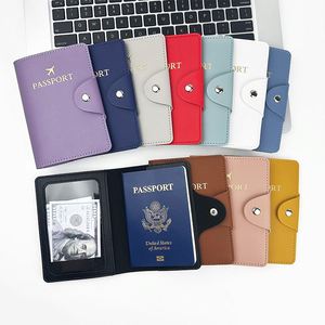 Bolsa de Pasaporte de PU de Alta Calidad, Porta Tarjetas, Cartera de Viaje, Porta Tarjetas de Crédito, Porta Identificación, con Botones, Logotipo Personalizado - Product Image 4