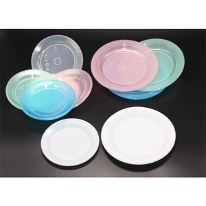 Platos Redondos Blancos de Plástico PP, Platos Desechables de Grado Alimenticio para Fiestas, Platos Pequeños Reutilizables y Ligeros para Servir Ensaladas - Product Image 5