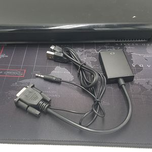 Adaptador Vga a HDMI con audio para ordenador portátil, salida HDMI, material ABS - Product Image 2