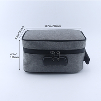 Sacs de rangement combinés à fermeture éclair en nylon pour cosmétiques, kit de fumée, cadeau, voyage, extérieur, portables, 22*15*11cm