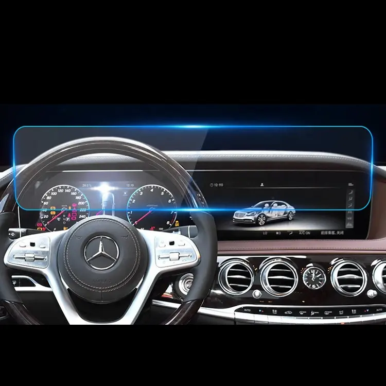 Screen Protector Glass Compatible with 2019 2020 Mercedes Benz GLE 12.3 inch Touch Screen Navigation Protection Accessories