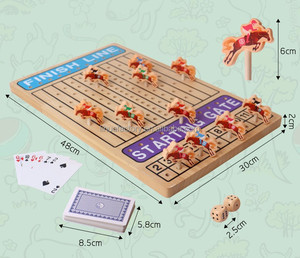 Nuevo Producto: Juego de Mesa de Ajedrez de Madera Clásico, Divertido y Educativo, con Temática de Carreras de Caballos Emocionantes, para Niños - Product Image 6