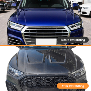 Nouveau kit de capot moteur en fibre de carbone 2016-2024 pour Audi Q5 - Installation par vis - Noir - Garantie 1 an - Product Image 2
