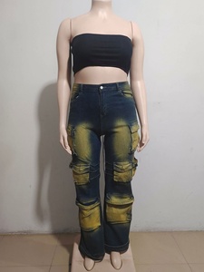 Nuovi Arrivi 2026 S-2XL Pantaloni Cargo <span class=keywords><strong>in</strong></span> Denim da Donna Abbigliamento Boutique Autunnale - Product Image 5