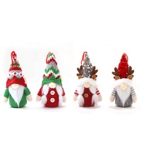 Ourwarm Mr et Mme Gnomes de Noël pour Fêtes, Cadeaux, Ornements de Poupées Sans Visage, Jouets en Peluche, LED, Tissu Imperméable, Utilisation Intérieure