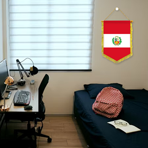 Mini Banderas de Coche de Perú de 20x30cm, Decoración de Pared, Accesorios de Exhibición, Pequeños Adornos para Colgar - Product Image 3