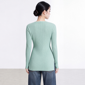 เสื้อเชิ้ตผู้หญิงสไตล์มินิมอล แขนยาว สีพื้น ผ้าโพลีเอสเตอร์ ทรงหลวม จีบพลีท ดีไซน์วินเทจทันสมัย แบบอิสเซ มิยาเกะ - Product Image 5