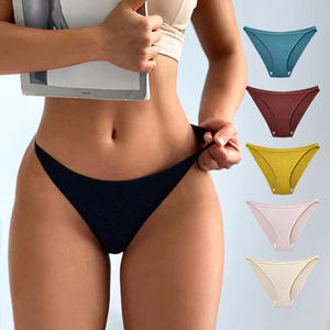 Culottes en coton pour femmes en gros, sous-vêtements féminins, culottes sexy pour adolescentes, culottes douces à taille basse pour femmes - Product Image 1