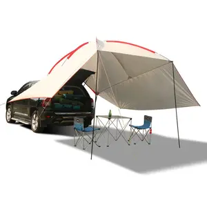 Tente arrière de voiture d'extérieur Bâche de camping Anti-UV Conduite Loisirs Camping Auvent portable étanche à la pluie