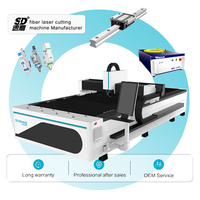 Cortadora Láser de Fibra CNC de 3 Ejes de Alta Productividad SuDiao Exchange, Acero al Carbono de 12 mm, Acero Inoxidable de 5 mm, Refrigeración por Agua con IA