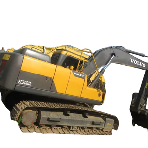 Excavadora sobre orugas Volvo EC200DL, maquinaria de construcción de gran tamaño, 20 toneladas - Product Image 1