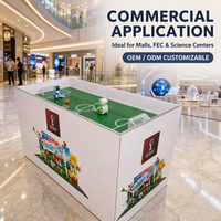Plateforme de combat de football robotisé télécommandée, dispositif d'expérience interactive pour centres commerciaux et musées scientifiques