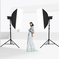 Vente flash : équipement photo, photographie, trépied de studio, ensemble de 4 lampes, ampoule 60*90 cm, kit d'éclairage avec boîte à lumière douce pour la prise de vue