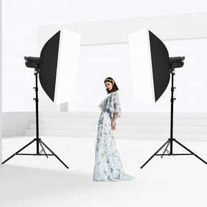 Equipo de Fotografía en Oferta, Juego de Trípode para Estudio Fotográfico, 4 Lámparas de <span class=keywords><strong>Bombilla</strong></span>, Kit de Iluminación con Softbox de 60*90 cm para Fotografía - Product Image 2